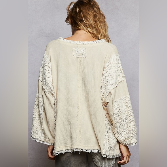 POL Americana Flag Oversized Slouchey Shirt, NWOT, Size M - Picture 4 of 7